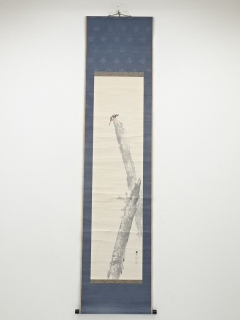 JAPANESE HANGING SCROLL / HAND PAINTED / BIRD